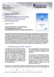 AUVA Report Brennpunkt
