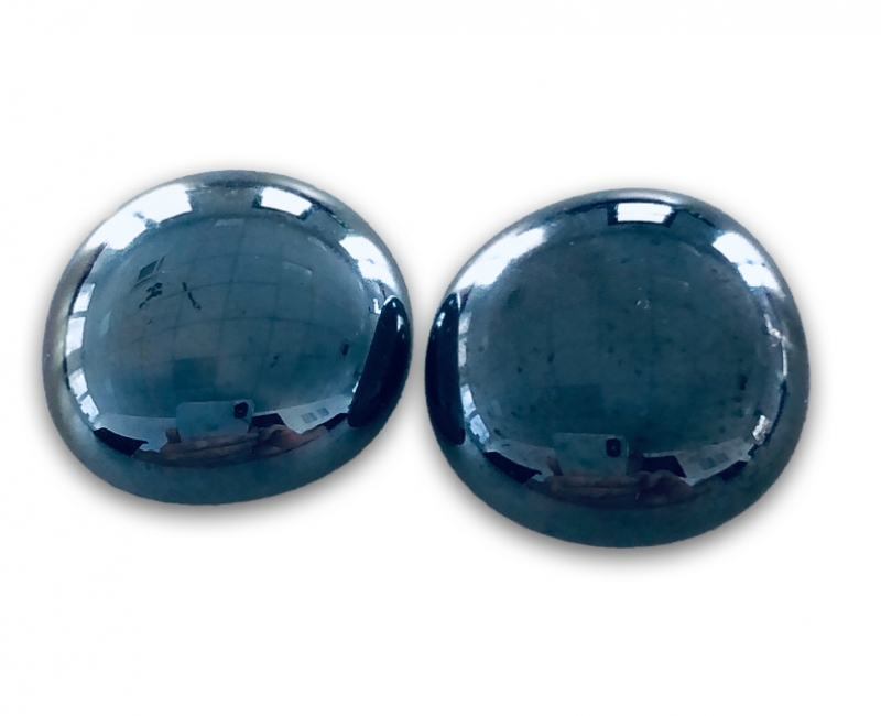 Gabriel-Crystal (Ø ca. 20 mm), schwarz-opak, 2-Stück-Packung